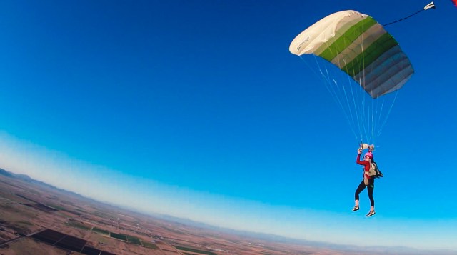 Jill over Eloy, Arizona. Photo Courtesy of Dave Rhea