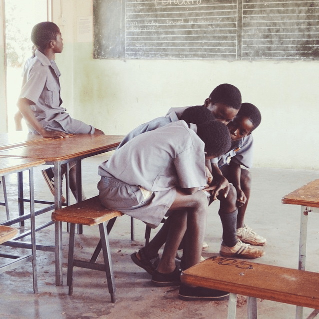 At school in Zimbabwe, Africa
